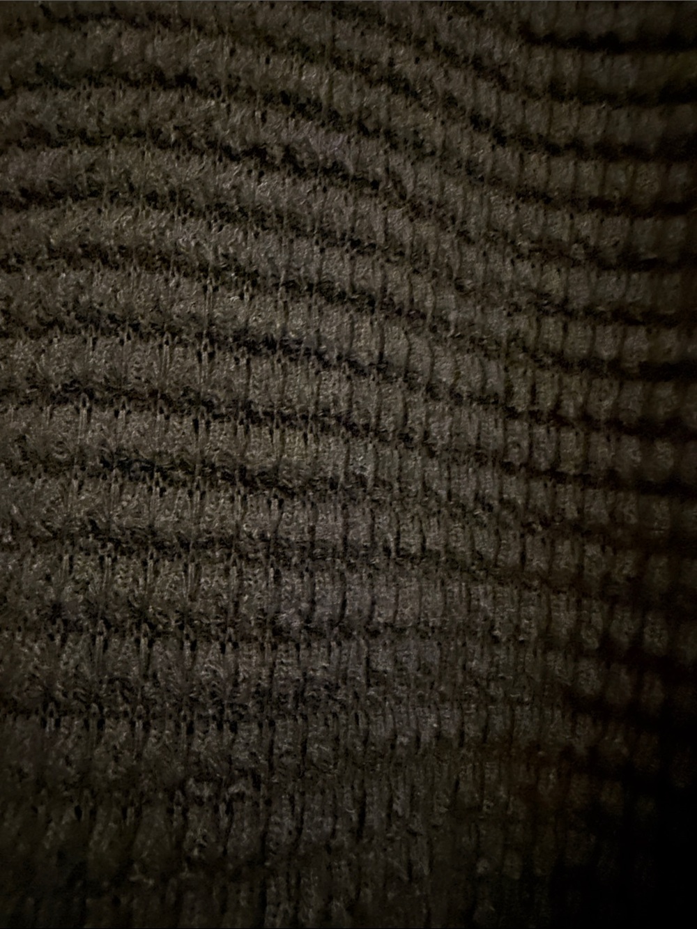 Zenana Outfitters Black Waffle-Knit Long Sleeve Top with Pocket - Picture 4 of 7